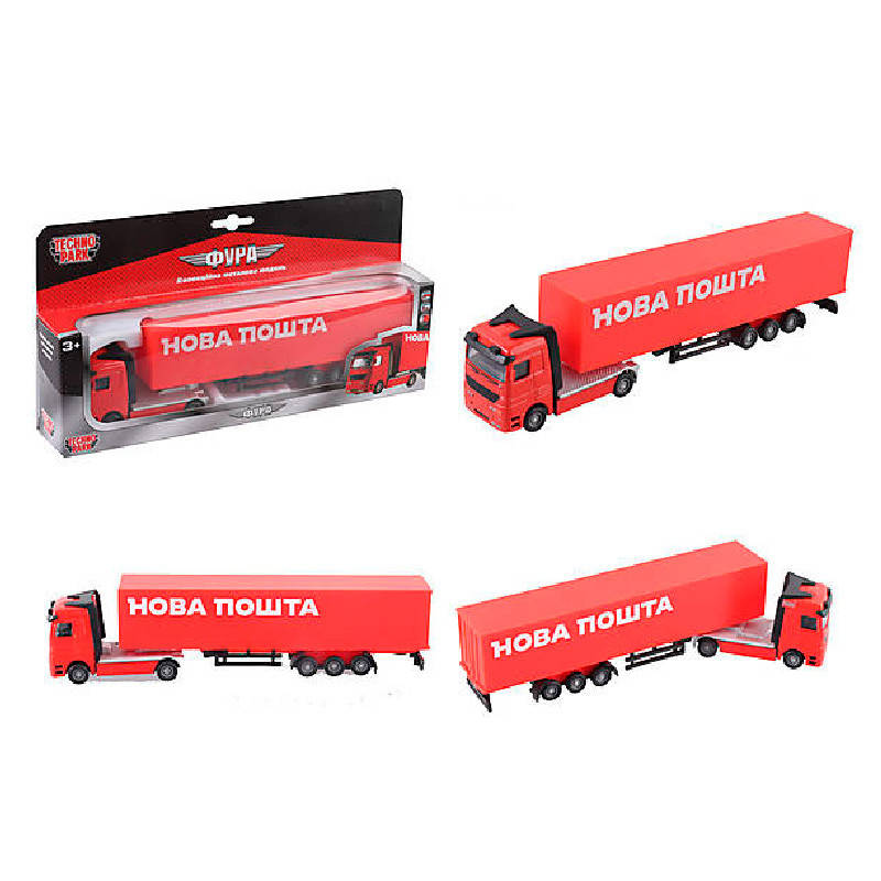 

Машинка Фура "Нова пошта" 15-12-RED-WB, Красный