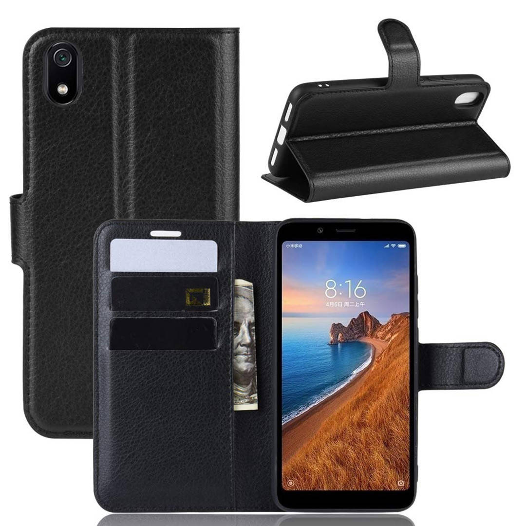 

Чехол-книжка Litchie Wallet для Xiaomi Redmi 7A Черный