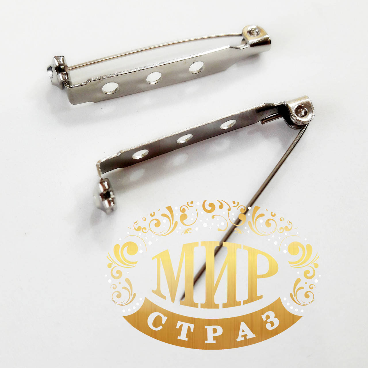 

Застежка-основа для броши 25мм, с закруткой, 1шт