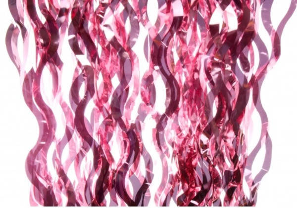 

Декоративная шторка для фотозоны - розовая зигзаг 1х2м, Розовый