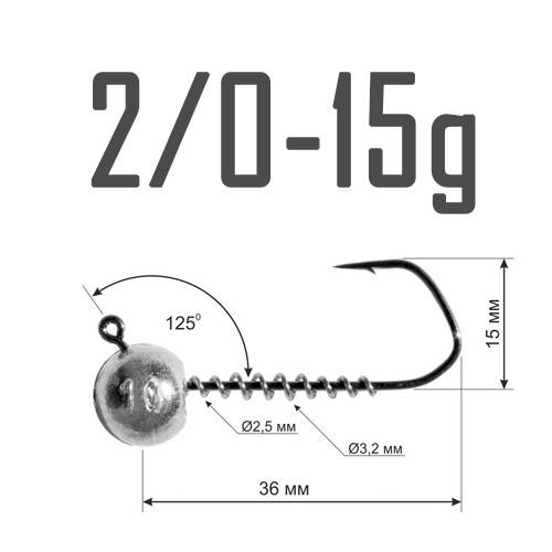 

Джиг-Головка DS Barbarian 2/0 - 15 г