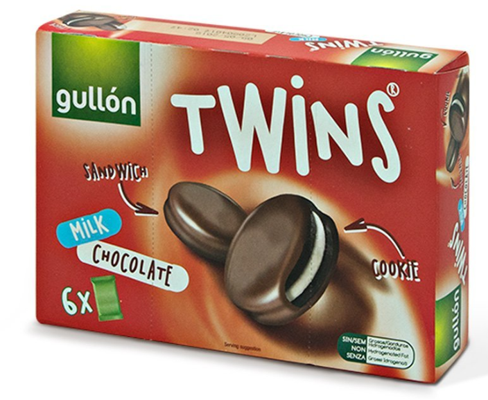 

Печеньe Gullon Milk Cocolate Twins 6X42 g