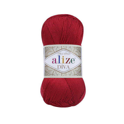 

106 Пряжа Alize Diva красный