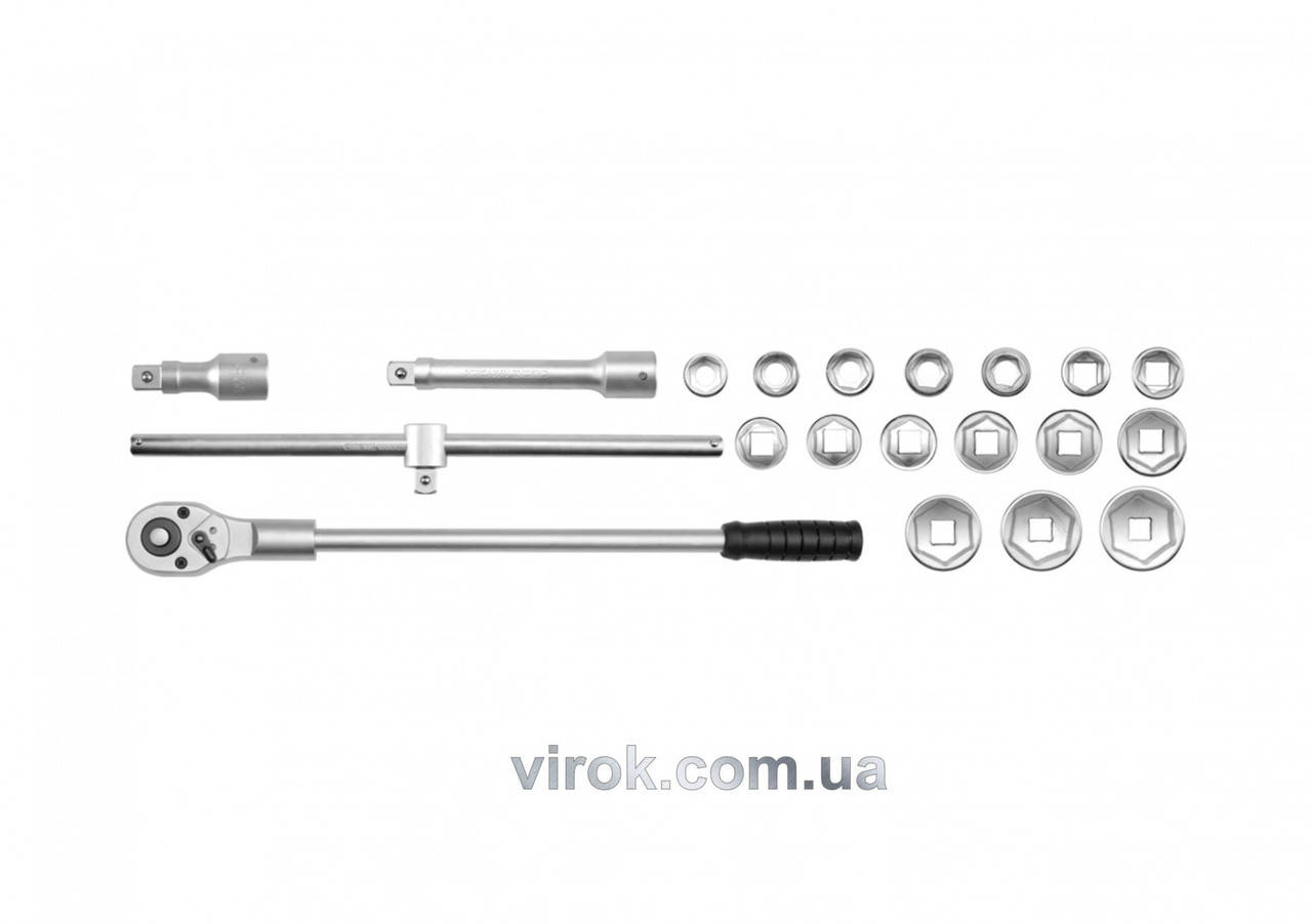 

Набор головок торцевых YATO 3/4" М19-50 мм 21 шт YT-1335