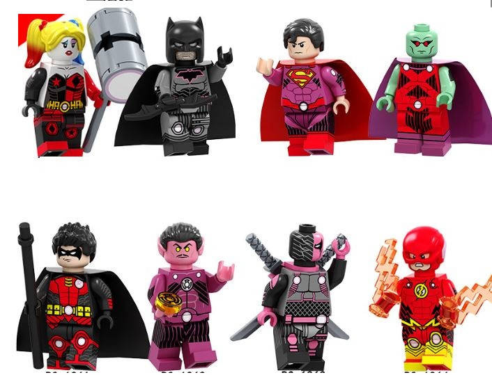 

Фигурки супергерои человечки Харли Квин, Бетмен, Флеш, Marvel, DC для лего lego