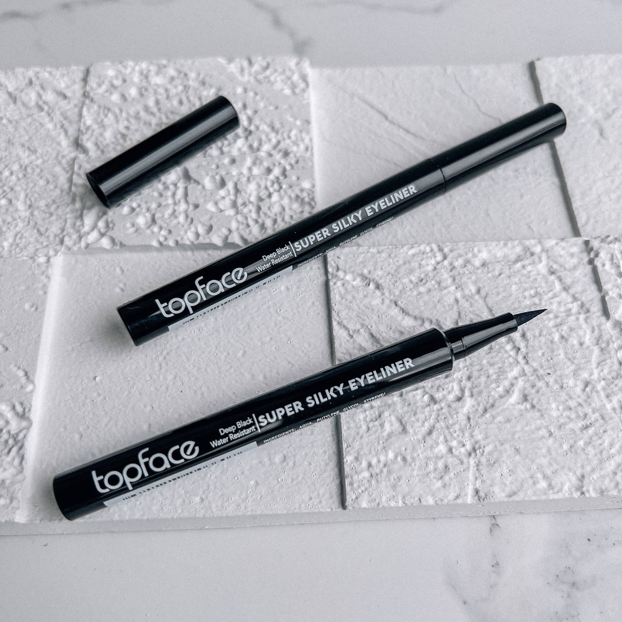 

Водостойкая черная подводка для глаз TopFace Super Silky Eyeliner PT615, Черный