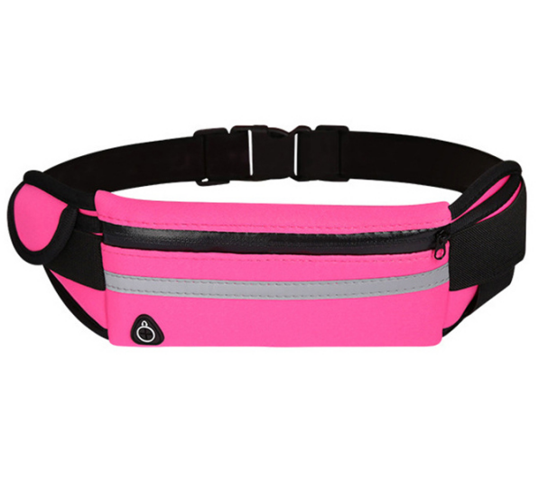 

Сумка на пояс для бега бананка Visl водостойкая Pink, Розовый
