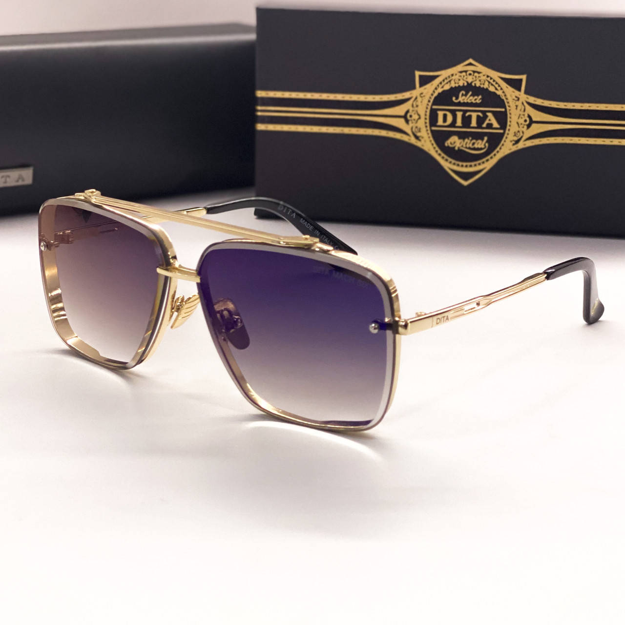 

Мужские солнцезащитные очки Dita (1080) mirror, Золотистый