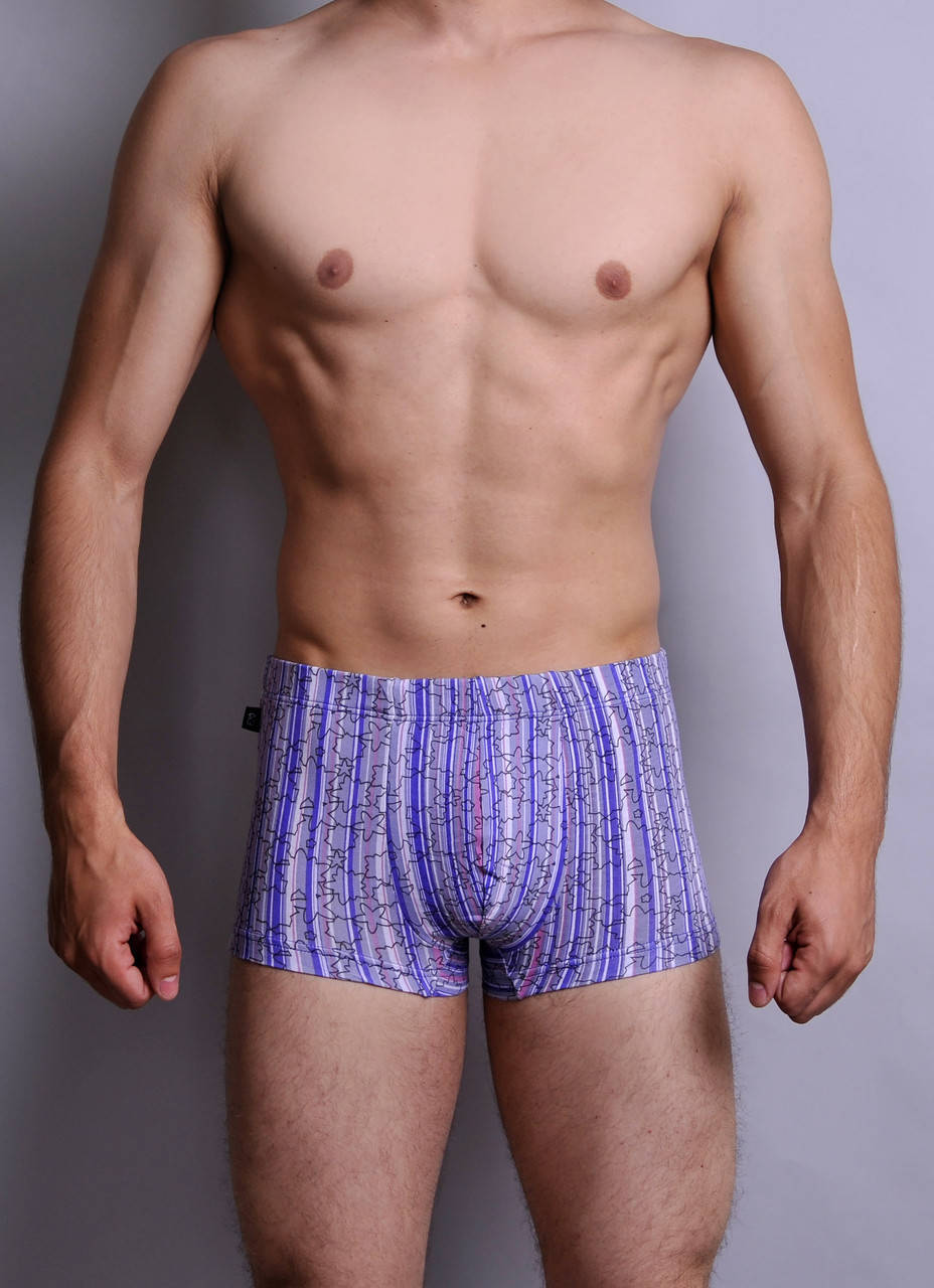 

Мужские трусы - боксеры C+3 811 XXL синие с голубым