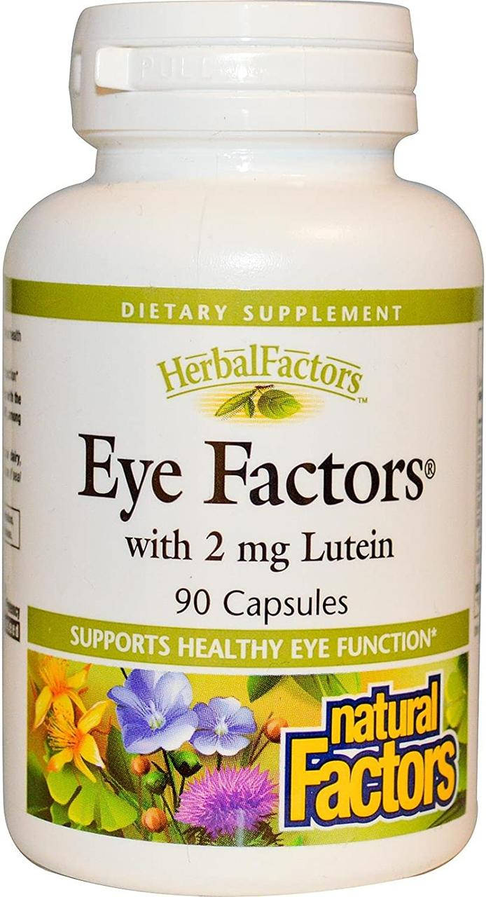 

Комплекс для глаз лютеин для зрения Natural Factors Eye Factors with Lutein 90 капсул