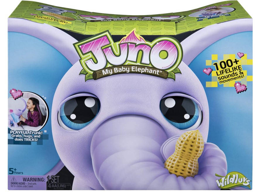 

Интерактивный слонёнок Слоник Джуно Juno Spin Master Furreal, Синий