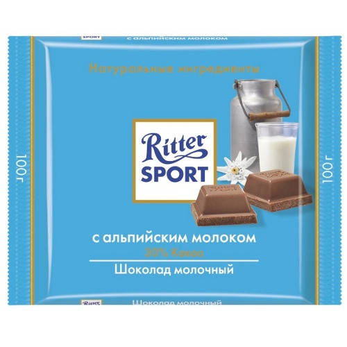 

Ritter Sport Alpenmilch Kakao 30% 100 g