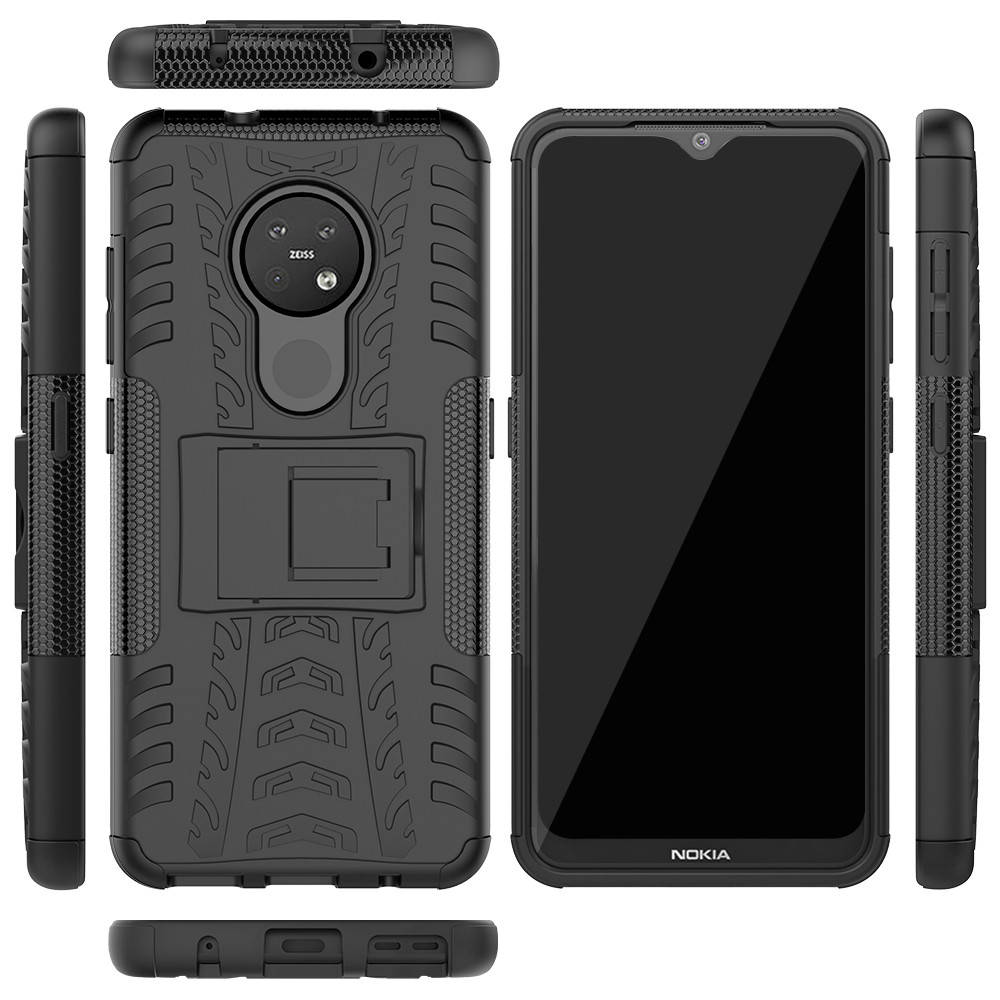 

PC + TPU чехол Armor для Nokia 6.2 (8 цветов) черный