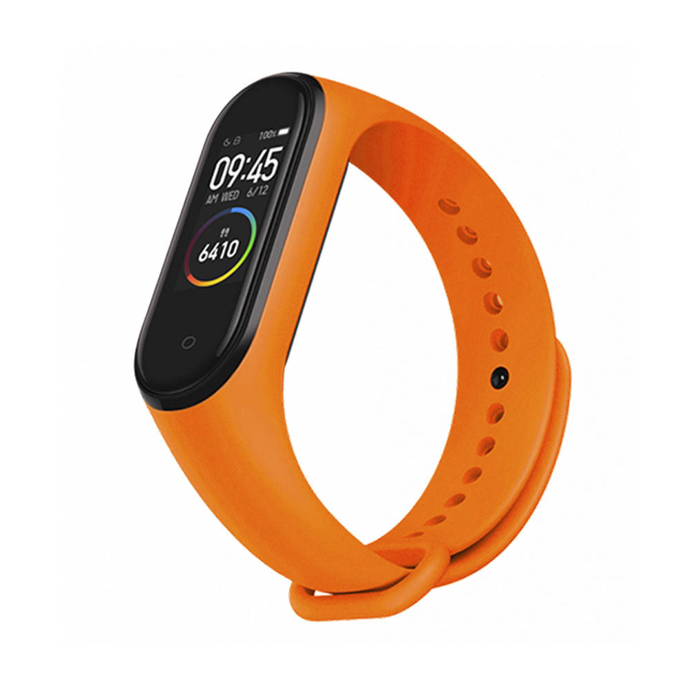 

Ремешок к браслету Mi Band 4 3 силиконовый Оранжевый