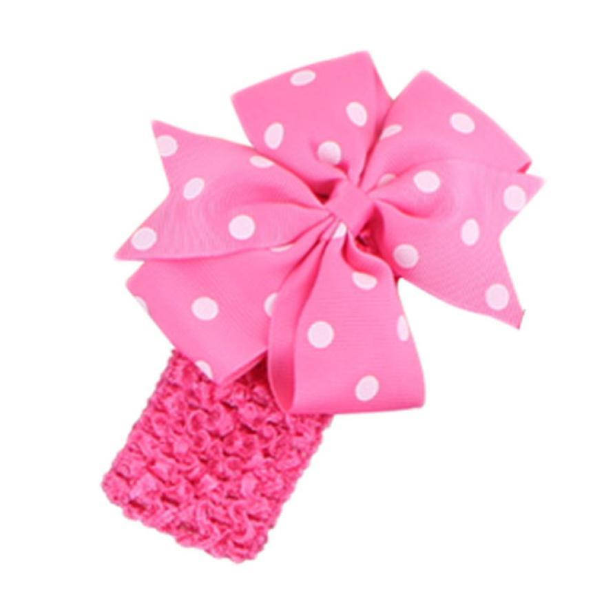 

Повязка детская с бантиком, для волос, повязка на голову розовая