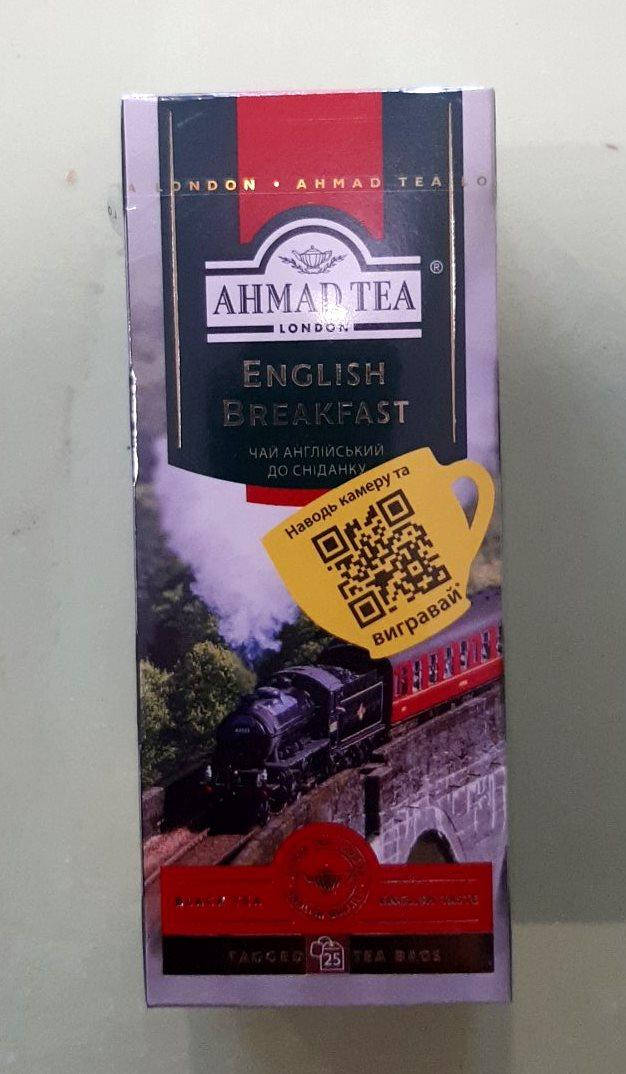 

Чай Ahmad Tea English Breakfast 25 пакетиков черный