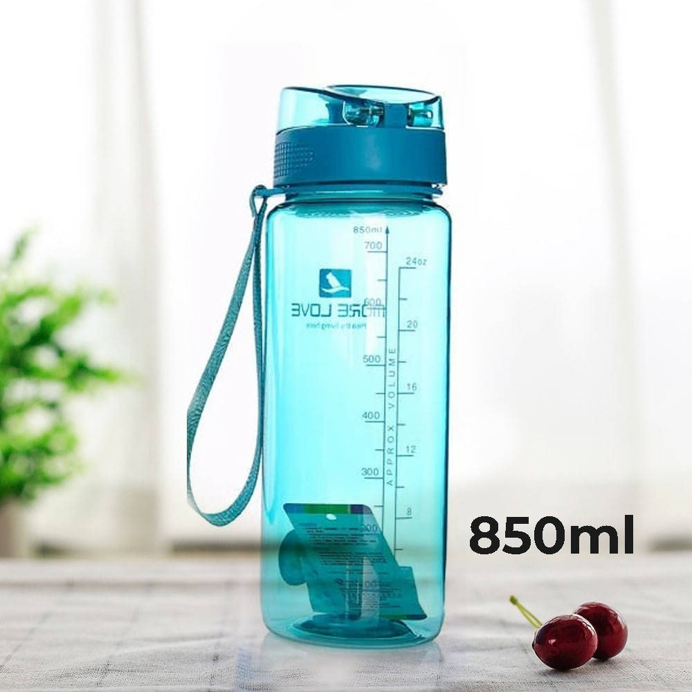 

Пляшка для води CASNO 850 мл MX-5040 More Love Блакитна aiw Оригинал