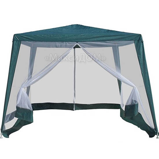 

Шатер павильон "Трапеция" с москитной сеткой (темно-зеленый), Зелёный