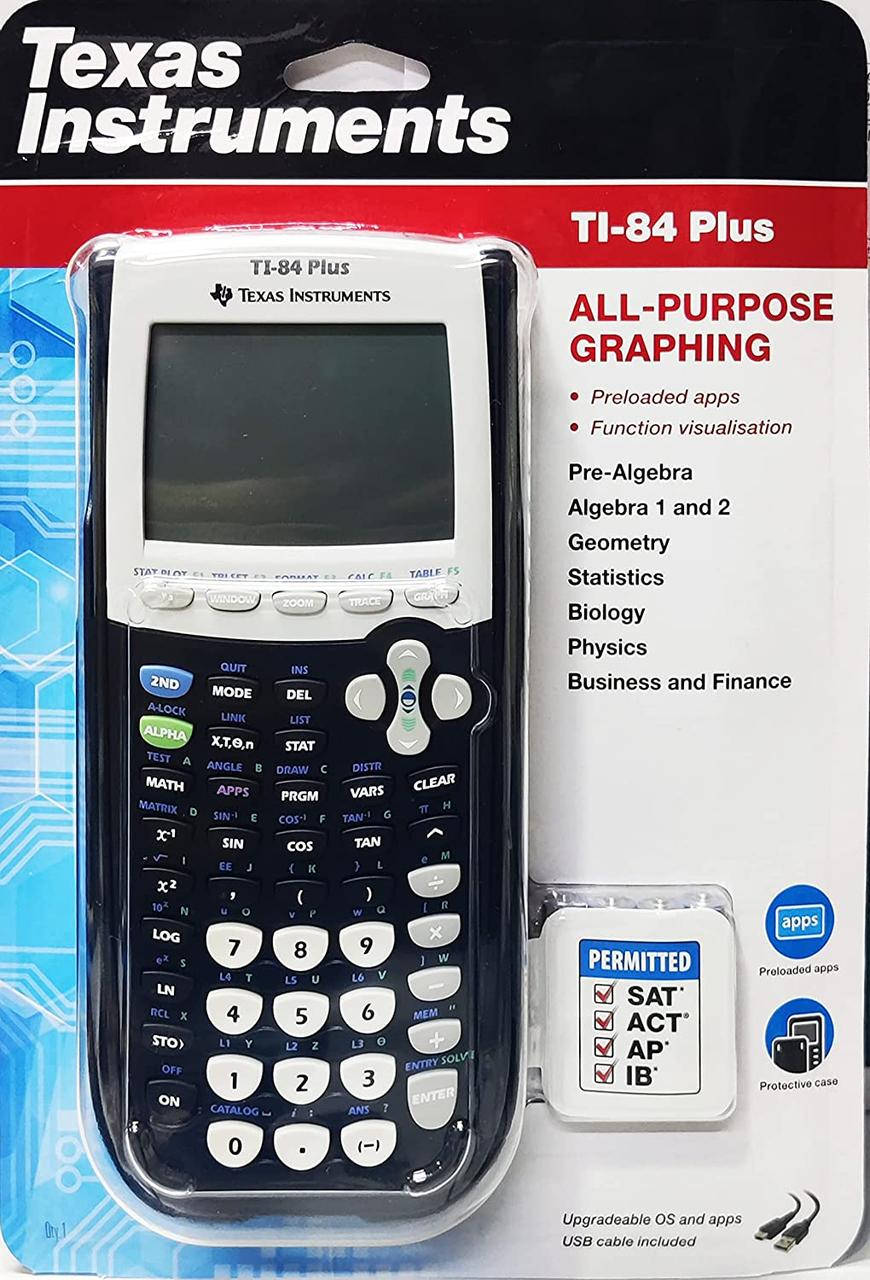 

Графический калькулятор Texas Instruments TI-84 Plus, черный