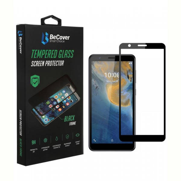 

Защитное стекло BeCover для ZTE Blade A31 Black (707166), Черный