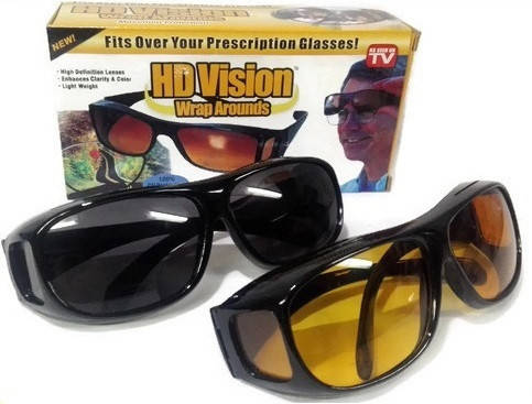 

Антибликовые очки для водителя HD Vision WrapArounds 2 в 1