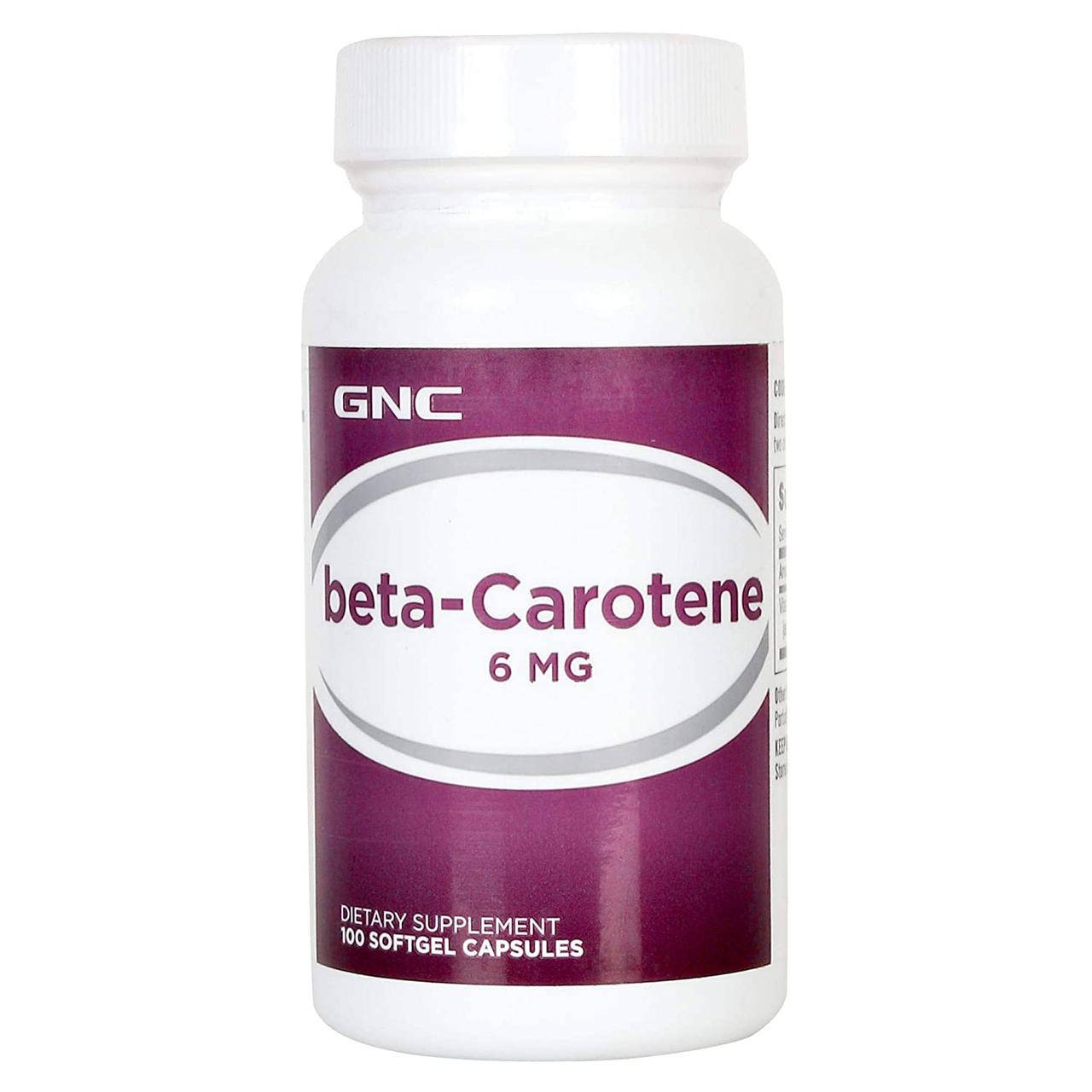 

Бета-каротин GNC Beta carotene 6 мг витамин А 100 капс США