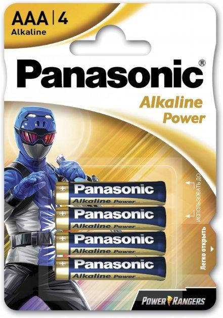 

Батарейки Panasonic Alkaline Power щелочные AAA LR03REB/4BPRPR Power Rangers 4шт/уп