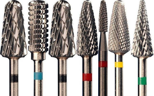 

Фрезы твердосплавные, Разные цвета