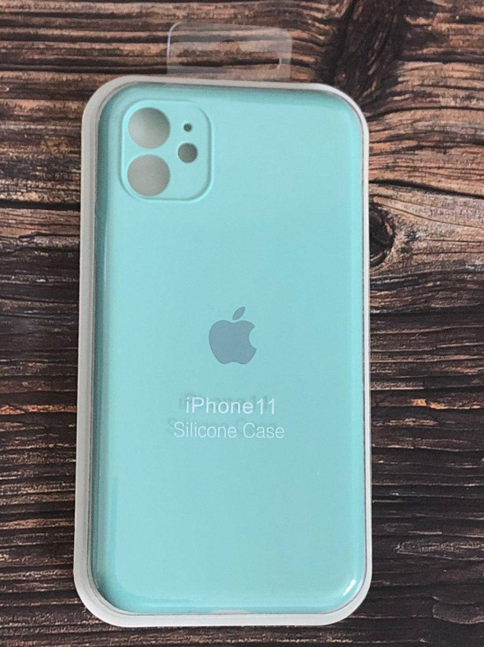 

Чехол iPhone 11 (silicon case - Full Cover) "Зеленая лагуна - №21", Зелёный
