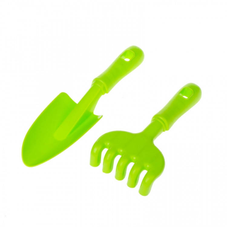 

Песочный набор "Ромашка" №5 1135 грабли, лопатка Зеленый