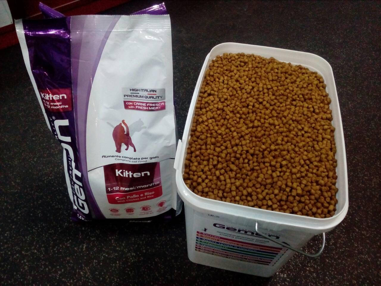 

Сухой корм Gemon Kitten курица с рисом для котят на развес