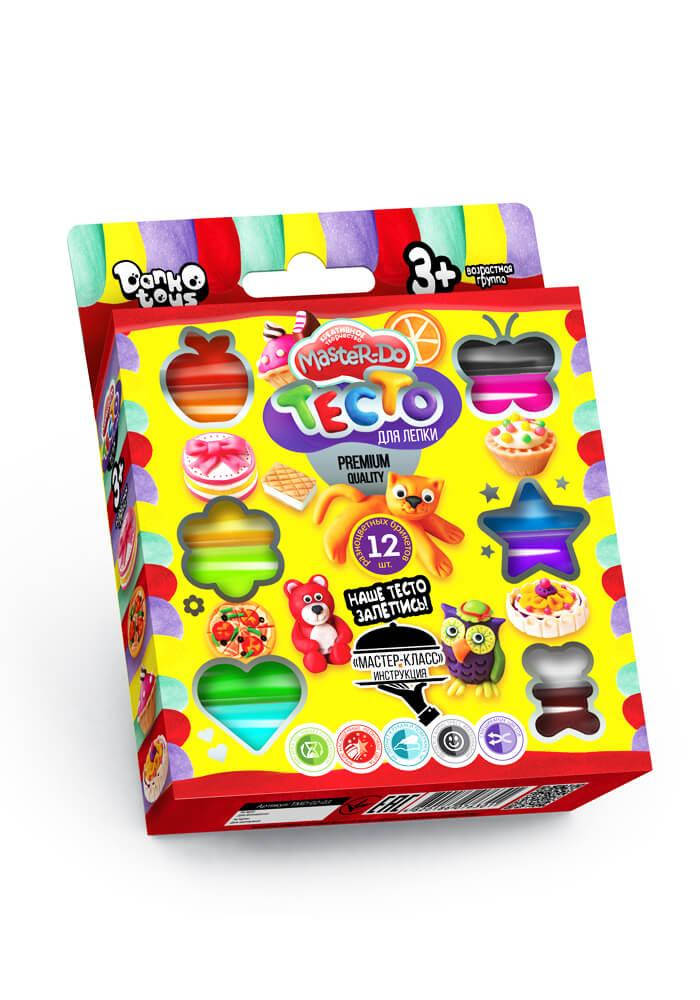 

Набор теста для лепки "Master Do" 12 цветов Danko Toys, Разные цвета