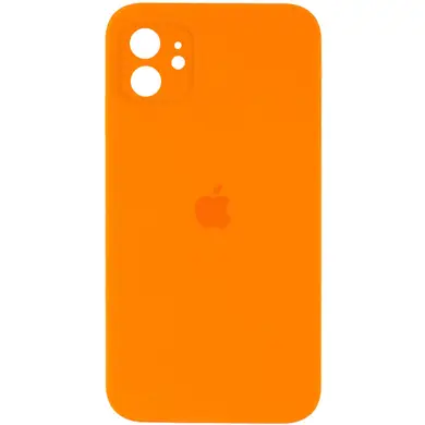 

Силиконовый чехол Full Silicone Case для iPhone 11 / Айфон 11 c закрытым низом и защитой камеры Оранжевый