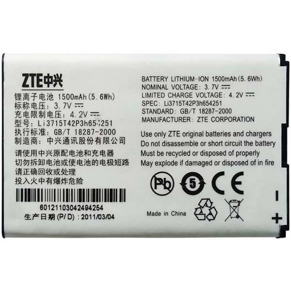 

Аккумулятор ZTE Li3715t42P3h654251 WiFi-router Original