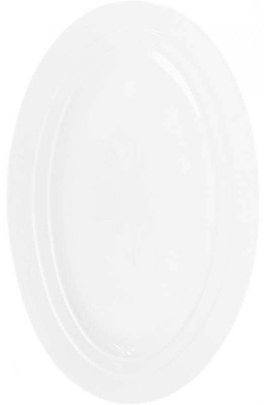 

Блюдо сервировочное фарфоровое White City овальное 40х26см (белый фарфор)