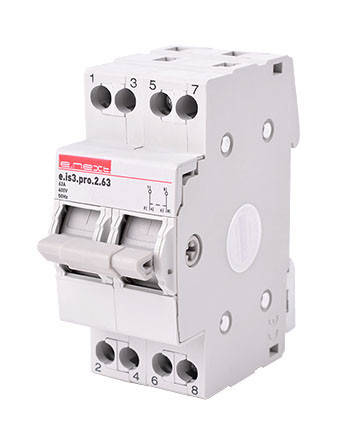 

Выключатель на DIN-рейку на три положения e.is3.pro.2.63, 2р, 63А