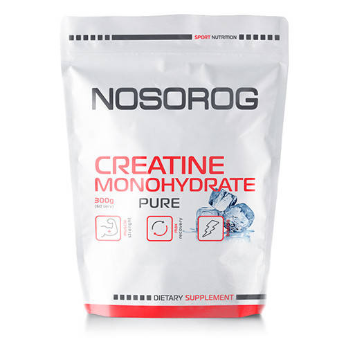 

Креатин моногидрат Nosorog Creatine Monohydrate (300 г) носорог без добавок