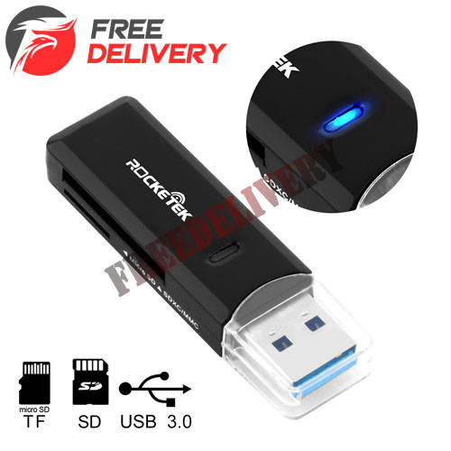 

USB 3.0 SD SDHC MMC MicroSD TF кардридер Rocketek