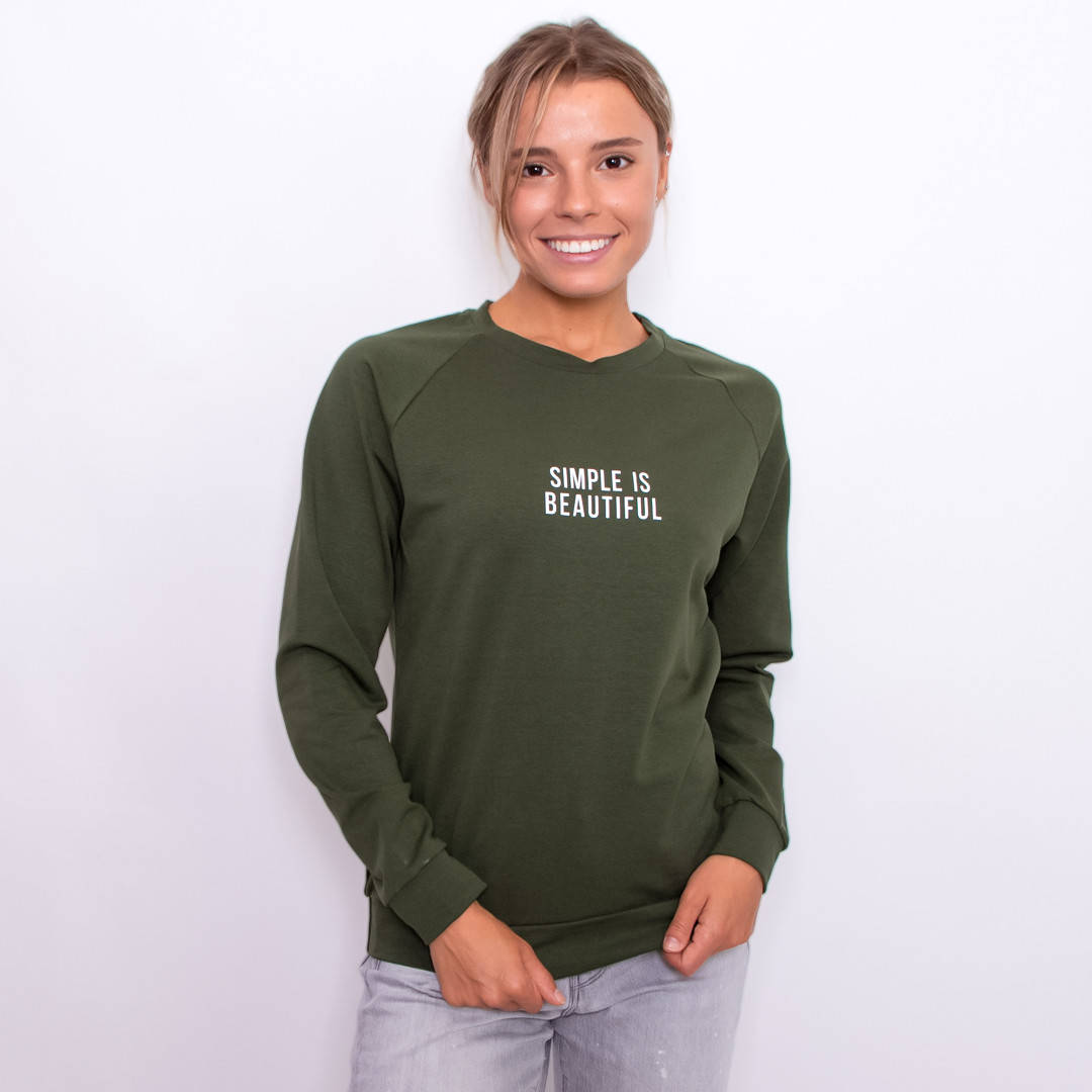 

Женский свитшот Teamv Simple 2 Хаки XL