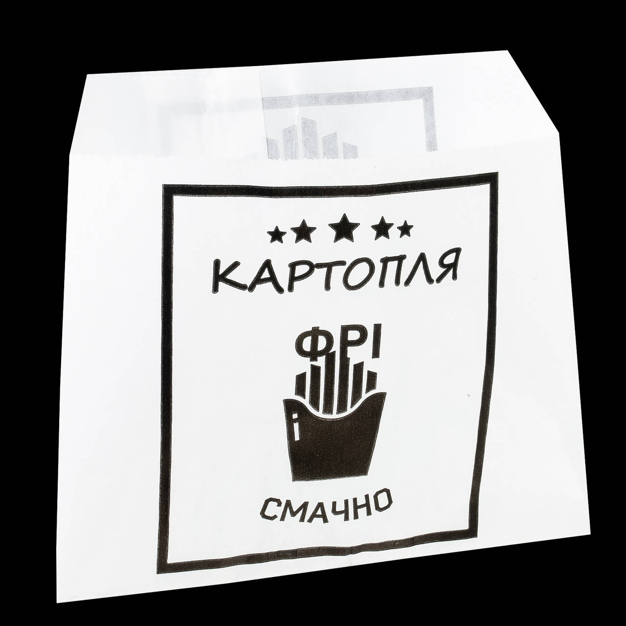 

Упаковка Бумажная Под Картофель Фри 115х120х0 Белая 1115, Белый