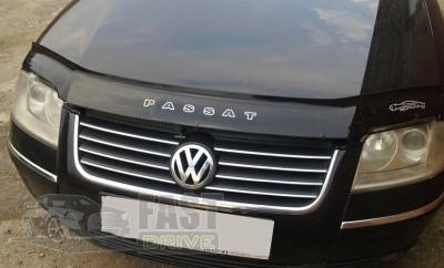 

ДЕФЛЕКТОР КАПОТА, МУХОБОЙКА VOLKSWAGEN PASSAT B5 2001-2005 (РЕСТАЛИНГ) VIP TUNING