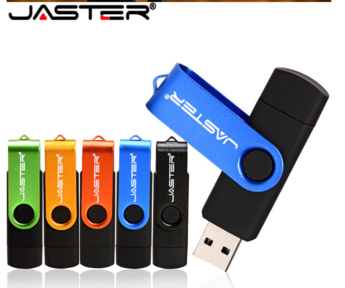

JASTER 32Gb USB 2.0 OTG, Черный