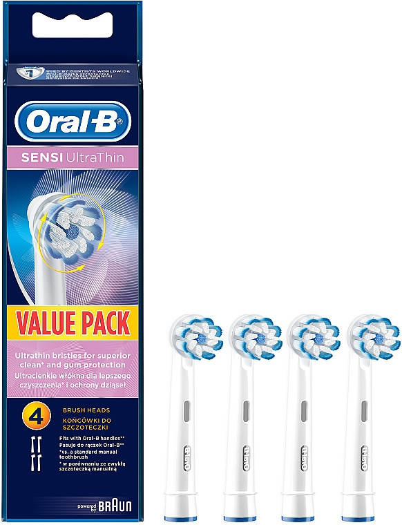 

Насадки для электрических зубных щеток SENSIUltraThin EB 60-4