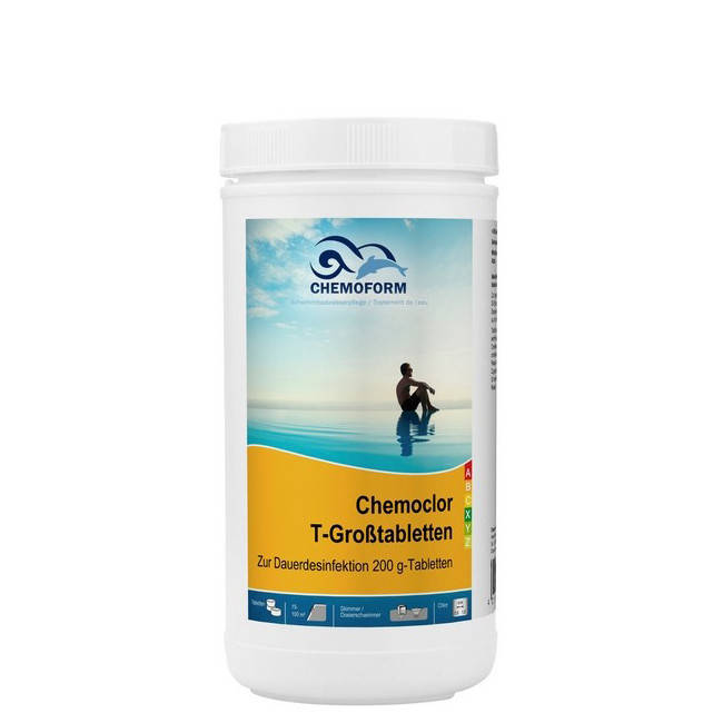 

Chemoform Медленный Хлор 1 кг (таблетки 200 г)