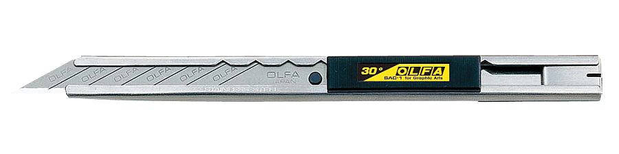 

Сегментный нож OLFA SAC-1 30° 9 мм (система Auto-Lock)