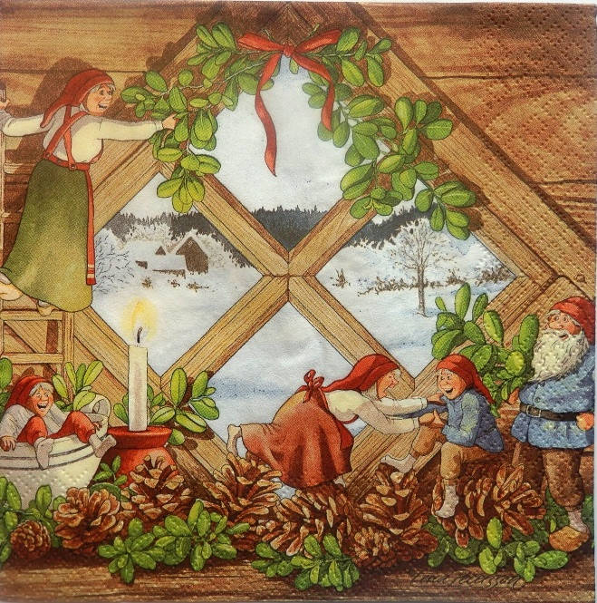

Салфетка для декупажа 33х33см, НГД-39