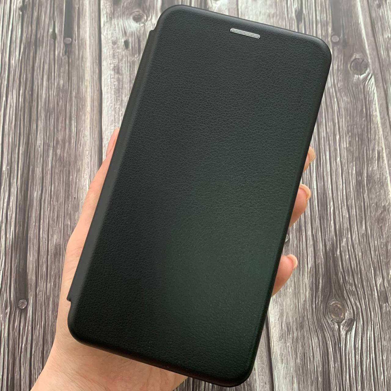 

Чехол книга для Meizu M3 Note с эко кожи с подставкой магнитом книжка на телефон мейзу м3 нот чёрная STN, Черный