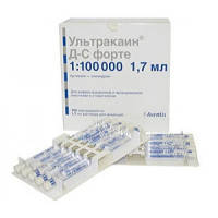 

Раствор для инъекций Ультракаин Д-С форте (Ultracain) в карпулах 10шт