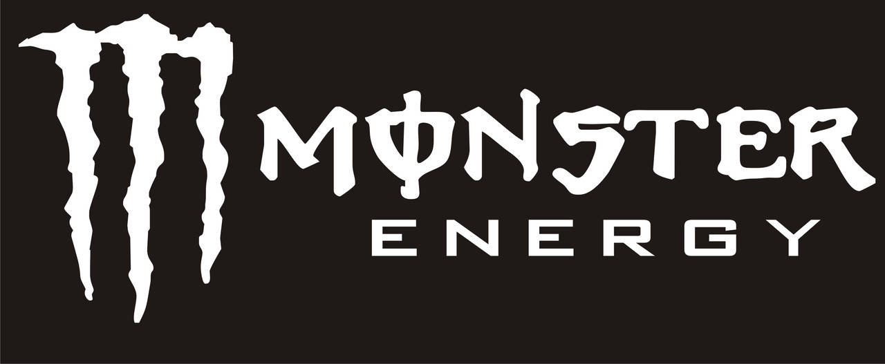 

Наклейка - Monster Energy на капот - Белая, Белый