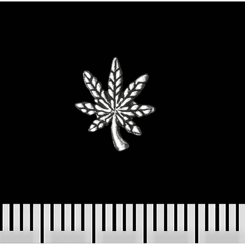 

Серьга-гвоздик Конопляный лист 2 (серебро, 925 проба)
